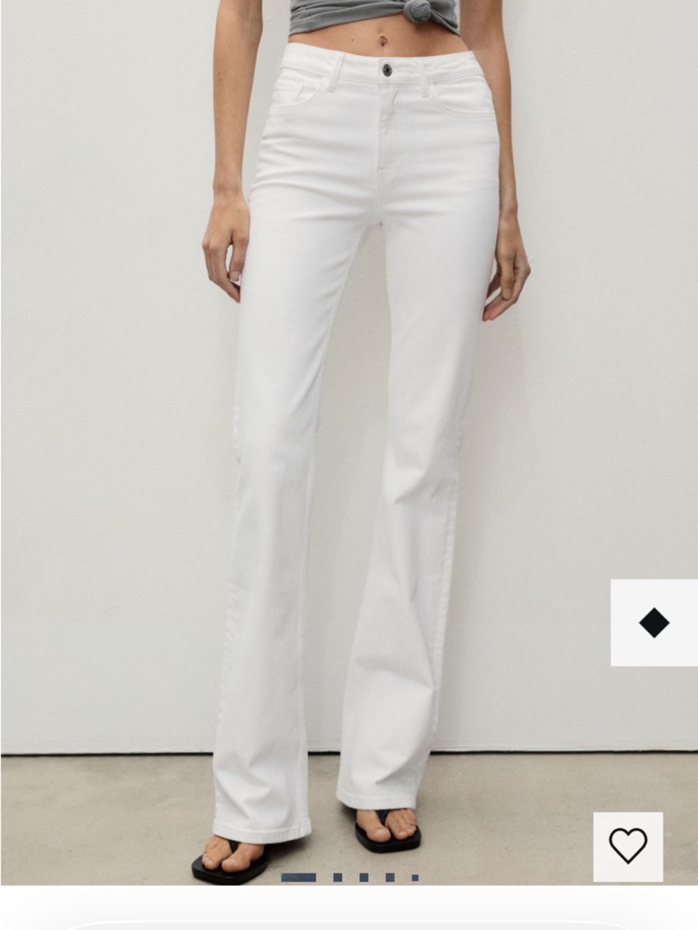 Mango White Flare Jeans NWT